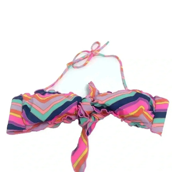 Victoria's Secret Multicolor Striped Tie Bikini - Picture 2 of 10